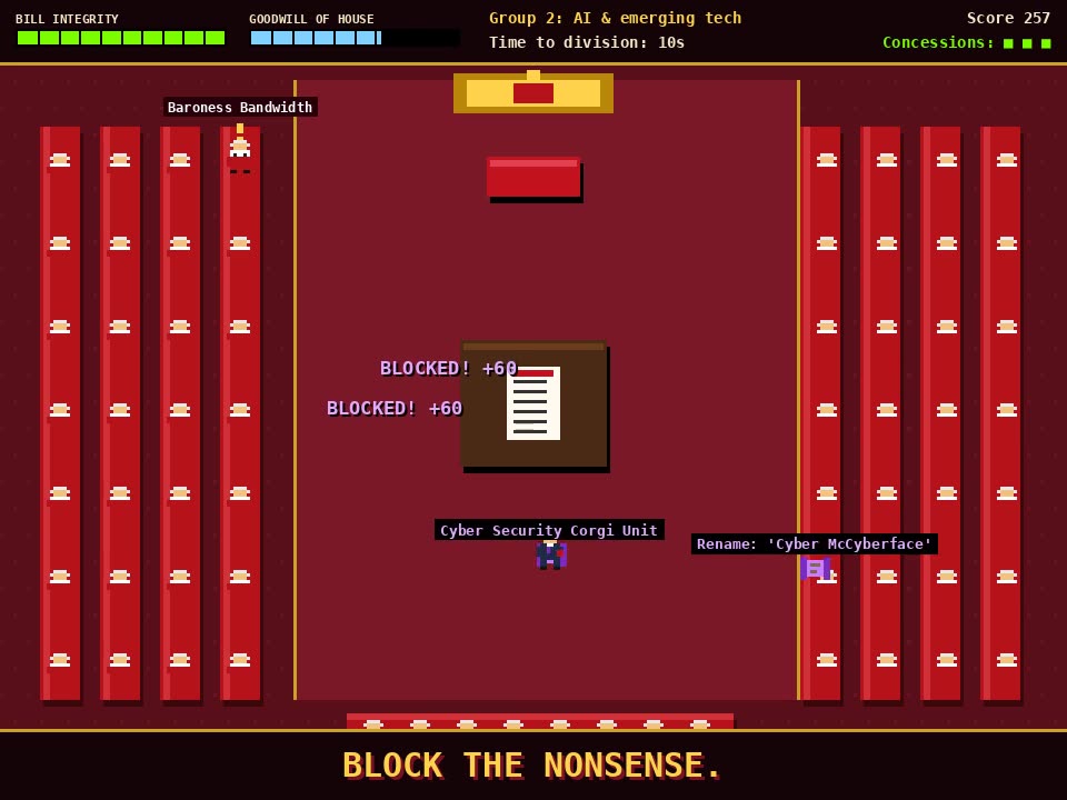 Screenshot of House of Lords: Report Stage Defender